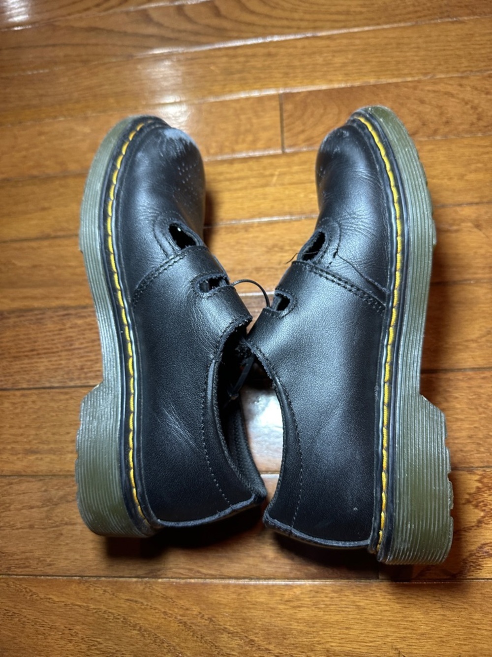 Dr. Martens Black Double-Buckle Mary Jane Shoes Kids US 2 - Picture 10 of 12